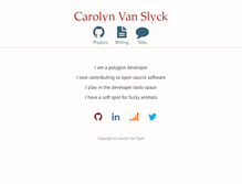 Tablet Screenshot of carolynvanslyck.com